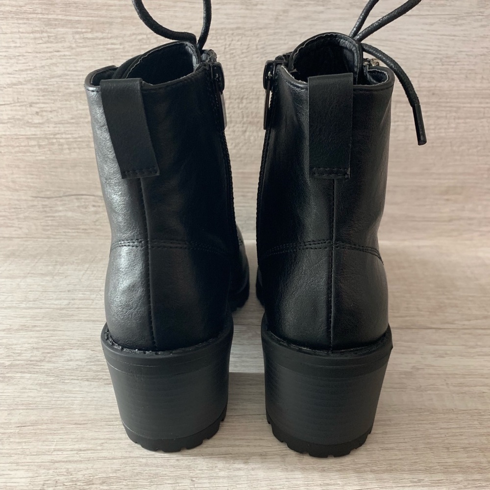 NEW Samantha Combat Boots- Black - Picture 6 of 6